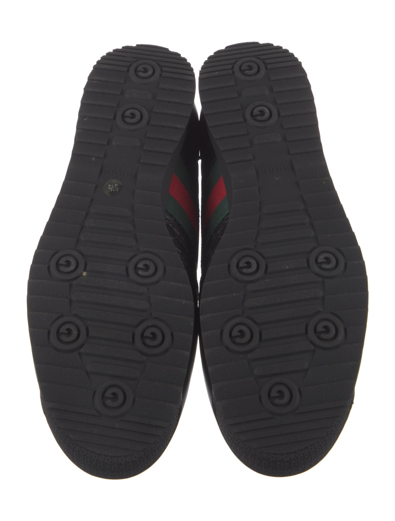 Gucci Web Accent Leather Sneakers